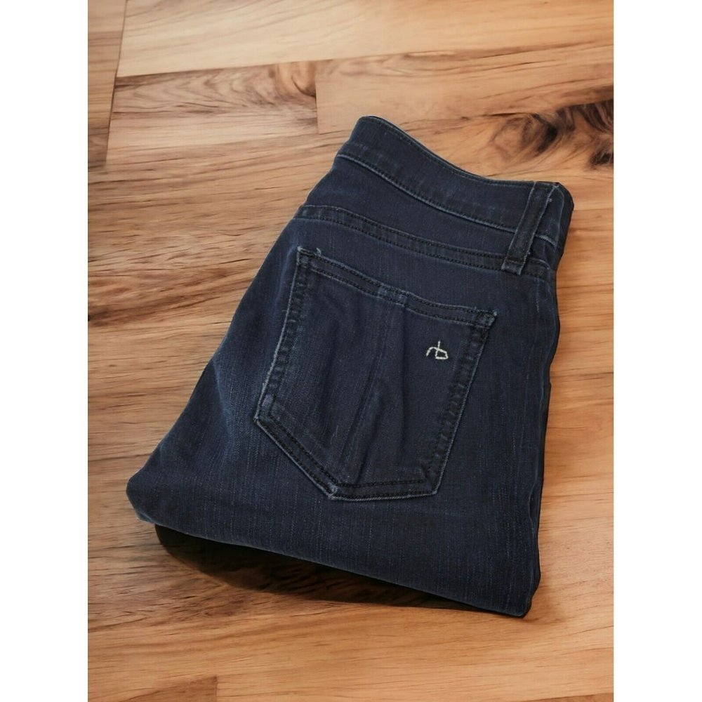 Rag & Bone Low Rise Skinny Legging Jeans Sz 25 Midnight Wash 31" Inseam Stretch